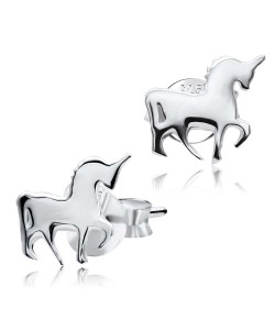 Unicorn Silver Ear Stud STS-4166